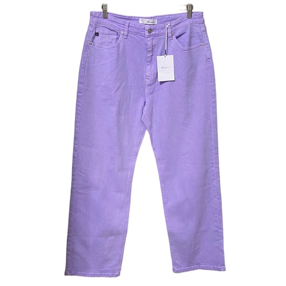 KanCan Denim - Kancan Evie Ultra High Rise 90s Straight Leg Lavender Retro Denim Jeans Size 12